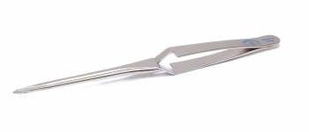 Self-Closing Tweezers Straight Tips 2mm Tips x 10mm W x 6-1/2