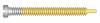 Self-Tapping Screws <br> 1.3mm x  9mm x 2.0mm Small Head <br> Yellow Coated Stainless (100pc)<br> Vigor 82.902