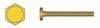 Gold Hex Head Screws <br> 1.2mm x 10mm x 2mm hex head <br> Trim Screws <br> Pack of 100