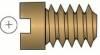 Phillips Hinge Screws Gold <br> 1.4mm x 4.0mm x 1.9mm Small Head (100pc) <br> Vigor 80.078GP