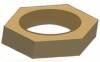 Gold Hex Nuts <br> 1.16mm Thread x 2.2mm Hex <br> For Ray-Bans <br> Pack of 250