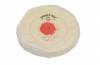 Finex Muslin Buffing Wheels (12) <br> 2-1/2 x 30 Ply 2 Rows Stitched <br> Shellac Center <br> Grobet 17.621