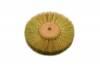 Wire Wheel Brass <br> 3 x .004 x  Hole <br> 2 Rows Crimped <br> Grobet 16.440