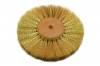 Wire Wheel Brass <br> 4 x .004 x  Hole <br> 2 Rows Crimped <br> Grobet 16.441