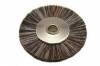Soft Bristle Brush Wheels  <br> 1 Diameter x 1/8 Hole <br> Pack of 12 <br> Grobet 16.651