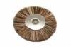 Medium Bristle Brush Wheels  <br> 1 Diameter x 1/8 Hole <br> Pack of 12 <br> Grobet 16.672