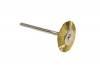 Brass Brushes (12pc) <br> 3/4 x .0035 x 3/32" Mandrel <br> 1 Row Straight <br> Grobet 16.805