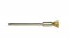 Brass End Brushes (12pc) <br> 3/16 Diameter x 1/4" Trim Length <br> Crimped .005 Brass Wire <br> Grobet 16.927