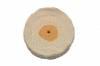 Flannel Buffing Wheels (12) <br> 2-1/2” x 25 Ply 2 Rows Stitched <br> Grobet 17.201