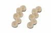 Muslin Buffing Wheels      (12pc) <br> 7/8 x 16 Ply <br> 1 Row Stitched <br> Grobet 17.615