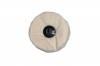 Finex Muslin Buffing Wheels (12) <br> 4 x 36 Ply Unstitched <br> Plastic Center <br> Grobet 17.719