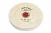 Finex Muslin Buffing Wheels (12) <br> 5 x 60 Ply 3 Rows Stitched <br> Leather Center <br> Grobet 17.75901