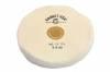 Finex Muslin Buffing Wheels (12) <br> 5 x 45 Ply Loose 1 Row Stitched <br> Leather Center <br> Grobet 17.775