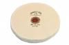 Finex Muslin Buffing Wheels (12) <br> 6 x 50 Ply Loose 1 Row Stitched <br> Leather Center