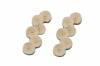 Muslin Buffing Wheels <br> 1 x 12 Ply Unstitched <br> Metal Center (12pc) <br> Grobet 17.911