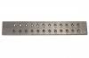 Wire Drawing Plate <br> Steel Plate with Carbide Dies <br> 24 Holes 1.0mm - .26mm <br> Grobet 28.0425