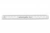 PD Ruler 6"/150mm <br> White Plastic Semi-Flexible 16th's & mm <br> Vigor GA198