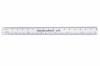 Flexible Ruler 7/175mm <br> Thin White Plastic 16ths & mm <br> Vigor GA-197