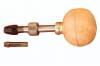 Pin Vise  0-.239" Capacity <br> Wooden Ball Handle & 2 Chucks <br> Grobet 37.769