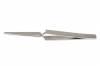 Cross-Locking Tweezers <br> Nickel Plated Steel <br> Blunt Serrated Tips <br>  6-1/2" Length <br> Grobet 57.0385