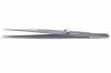 Slide Lock Tweezers <br> Stainless Steel <br> .0035" Medium Points Grooved <br> Grobet 57.146