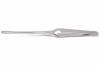 Cross-Locking Tweezers  <br> Nickel Plated Steel <br> 6-1/2" Length Blunt <br> Grobet 57.753