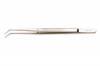 Handling Tweezers <br> Bent Smooth 3/4" Tip <br> Stainless Steel <br> Grobet 57.896