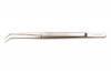 Handling Tweezers <br> Bent Serrated 5/8" Tip <br> Stainless Steel <br> Grobet 57.898
