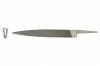 Knife File 6" Cut 2 <br> 18mm Wide x 4.0mm Thick <br> Grobet 31.182