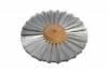 Wire Wheel - Steel <br> 6 x .003 x 1/4 Hole <br> 2 Rows Straight <br> Grobet 16.458