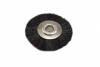 Stiff Bristle Brush Wheels   <br> 3/4 Diameter x 1/8 Hole <br> Pack of 12 <br> Grobet 16.664
