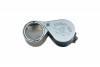 10x Jewelers Loupe <br> Diamond Cut - Silver <br> Leather Case <br> Grobet 29.686
