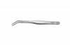 Soldering Tweezers <br> Long Wedge Bent Tips <br> Nickel Plated Steel <br> 6-3/4" Length <br> Grobet 57.716