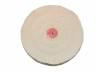 Flannel Buffing Wheels (12) <br> 4 30 Ply 4 Rows Stitched <br> Grobet 17.205