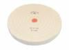 Finex Muslin Buffing Wheels (12) <br> 8 x 70 Ply 7 Rows Stitched <br> Shellac Center <br> Grobet 17.628