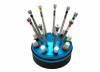 Pro Mini Screwdriver Set <br> Rotating Stand <br> 9pc .60mm - 2mm <br> Grobet 52.585