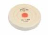 Finex Muslin Buffing Wheels (12) <br> 4 x 60 Ply 3 Rows Stitched <br> Extra-Fine Soft Combed <br> Shellac Center <br> Grobet 17.630