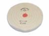 Finex Muslin Buffing Wheels (12) <br> 6 x 60 Ply 6 Rows Stitched <br> Shellac Center <br> Grobet 17.626