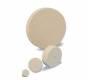 Felt Wheels (12pc) <br> 4 x  1/2 x Pin Hole <br> Medium Hardness <br> Grobet 17.435