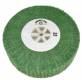 Flap Wheel <br> 4 x 1-1/4 x 1/4 hole <br> Green Very Fine A/O <br> For Gold & Silver